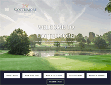 Tablet Screenshot of cottesmoregolf.co.uk
